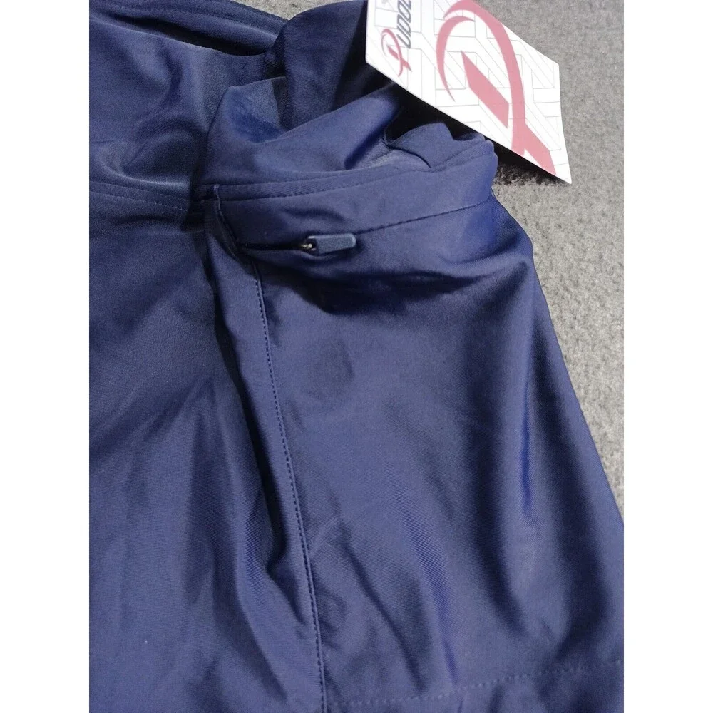 Pudolla Men's Sportswear Navy Blue Shorts Large Lined Zippered Pockets New Tag
